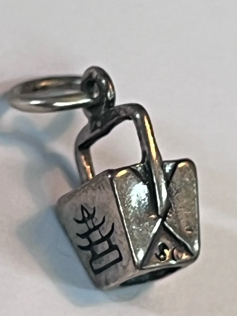 925 CHINESE FOOD TAKE-OUT box charm sterling silver to go vintage unique